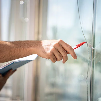 broken glass repair in Lakeside, FL